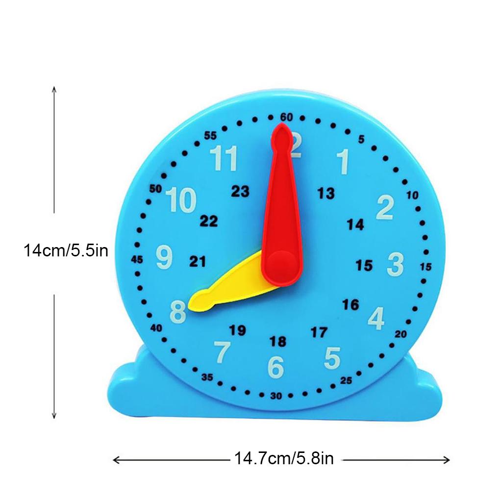 Children Educational Clock Toys Hour Cognition Preschool Teaching Aids Parent-child Learning Clock Model Adjustable Time