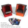 Holds 100+ Trading Card Deck Box for MTG Commander Display with 2 Dividers Game Sports Card Storage Box PU Magnet Deck Case