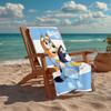Ultra-Soft Beach Towel with Bluey Theme,Ideal for Pool - Camping, Diving - Perfect Travel Essential, Vibrant Beach Towel.