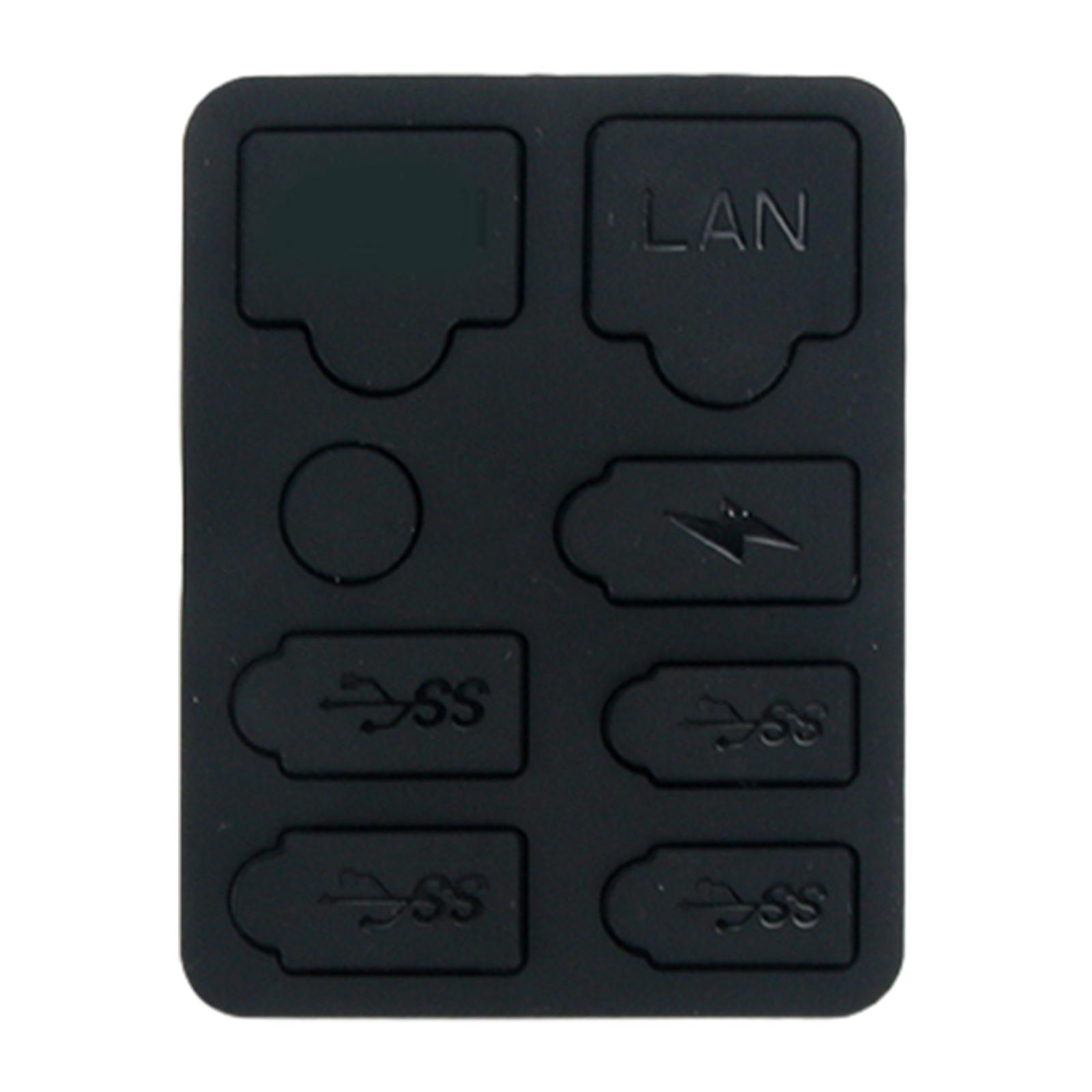 

1 Set Dust Plugs Host Dirt Protectors Charging Port Protections Slot Cover for P5 Slim Game Console Replacement Repair 1 чорний