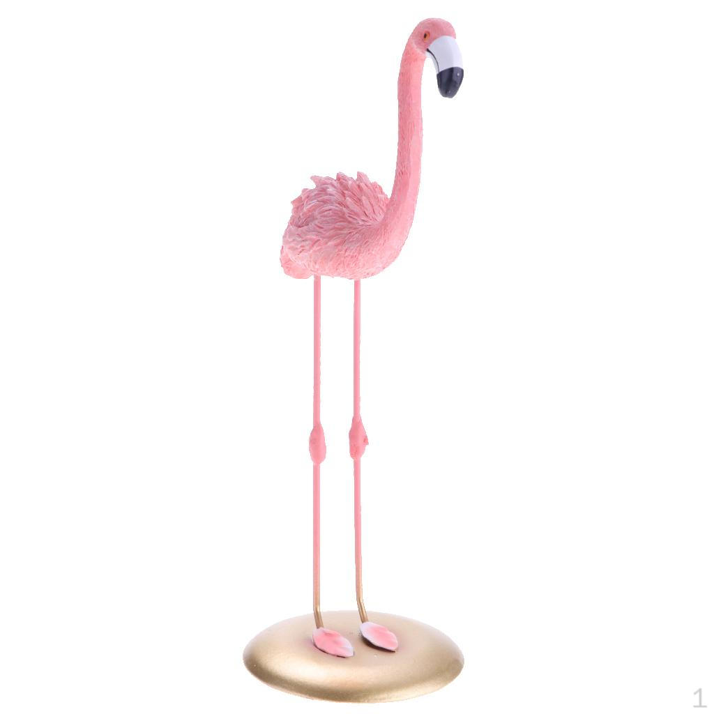 Crafts Figure Resin Pink Flamingo Sculpture/Statue/Figurine Set for Lover/Wedding/Birthday