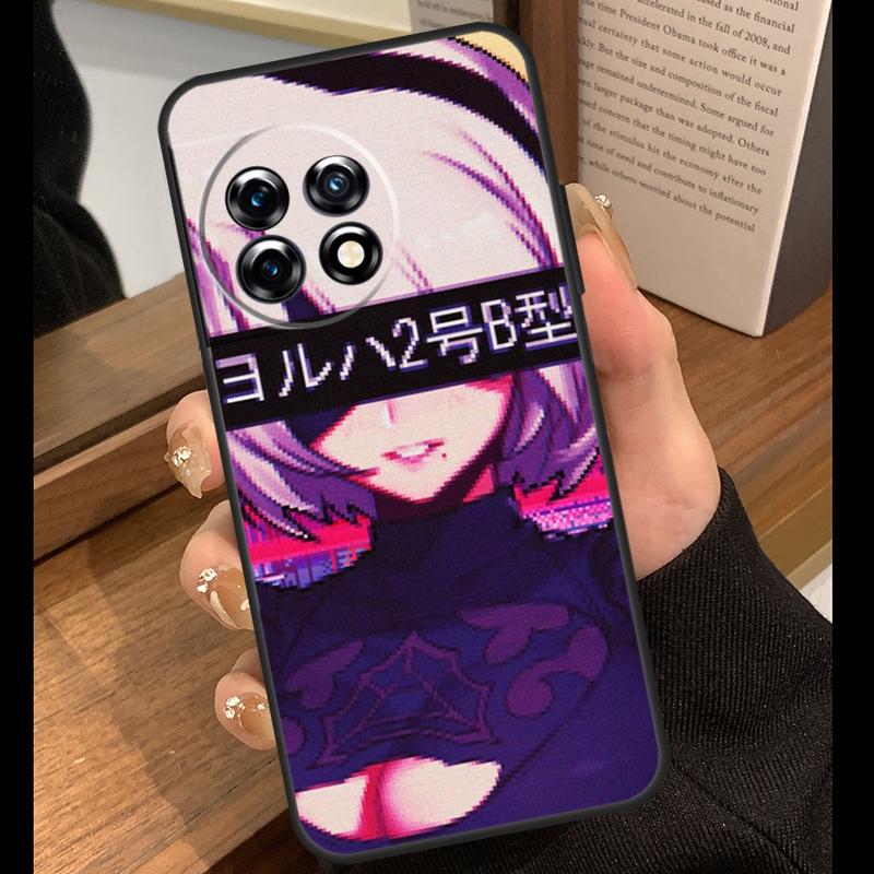 Sad Japanese Anime Aesthetic Case For OnePlus 13R 13s 12R 13 12 11 10 10T 8T Nord CE 2 3 4 Lite N10 N20 N30 Nord 5 Cover