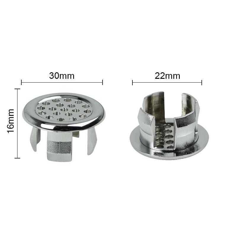 

1pc Sink Round Ring Overflow Spare Cover Spilled Water Ring Plastic Chrome Trim Bathroom Supplies Ceramic Basin