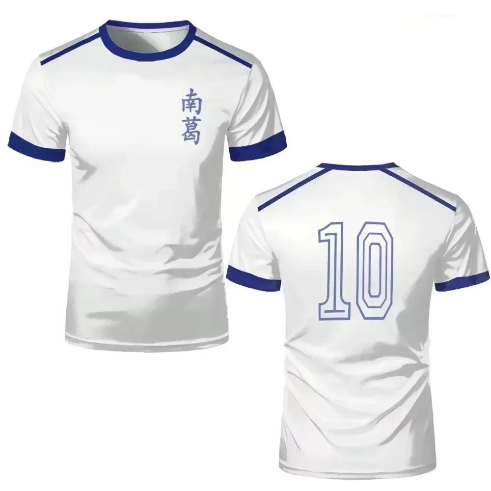 Tsubasa Misaki Atom Hutton Becker Japan Cartoon Animation Anime Football Soccer T-Shirt Jersey Print Sport Vintage Short Sleeve Uniform Cosplay Unisex