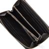 Checker Emboss Round Zipper Long Wallet DP25918