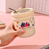 Cartoon Stainless Steel Mug Insulated Leakproof Drinking Cup Stylish Tea Cup  Gym