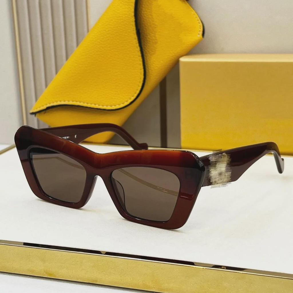 LOE Classic Cat-Eye Luxury UV-Protection Women's Sunglasses LW40036I