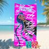 Customizable personalized beach towels Jinx themed designs.Suitable for the beach, yoga, sports;ideal as beach accessories