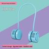 USB Rechargeable Foldable Bladeless Neck Fan - Portable, Silent, and Safe