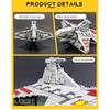 High-tech Moc Venator Attack Cruiser Fighter Destroyer Brick Technical Model Building Star Blocks Space Ship Toys