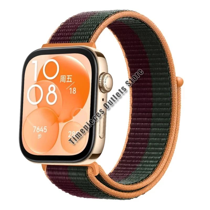Nylon Loop Strap For Huawei Watch Fit 3 Sport Breathable Replacement Bracelet Wristband For Huawei Watch Fit 3 Belt Accessories