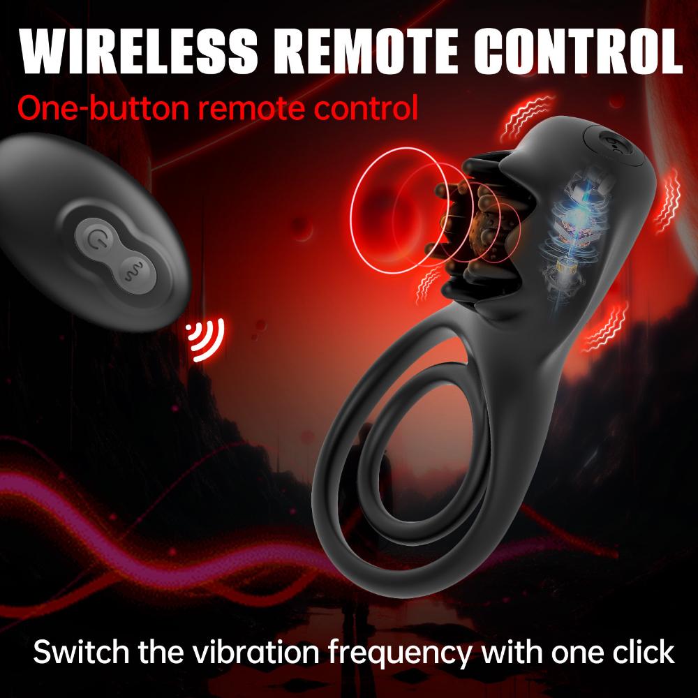 Lock Essence Ring Male Couple Vibrator Delay Remote Control Silicone Ring Sex Toys