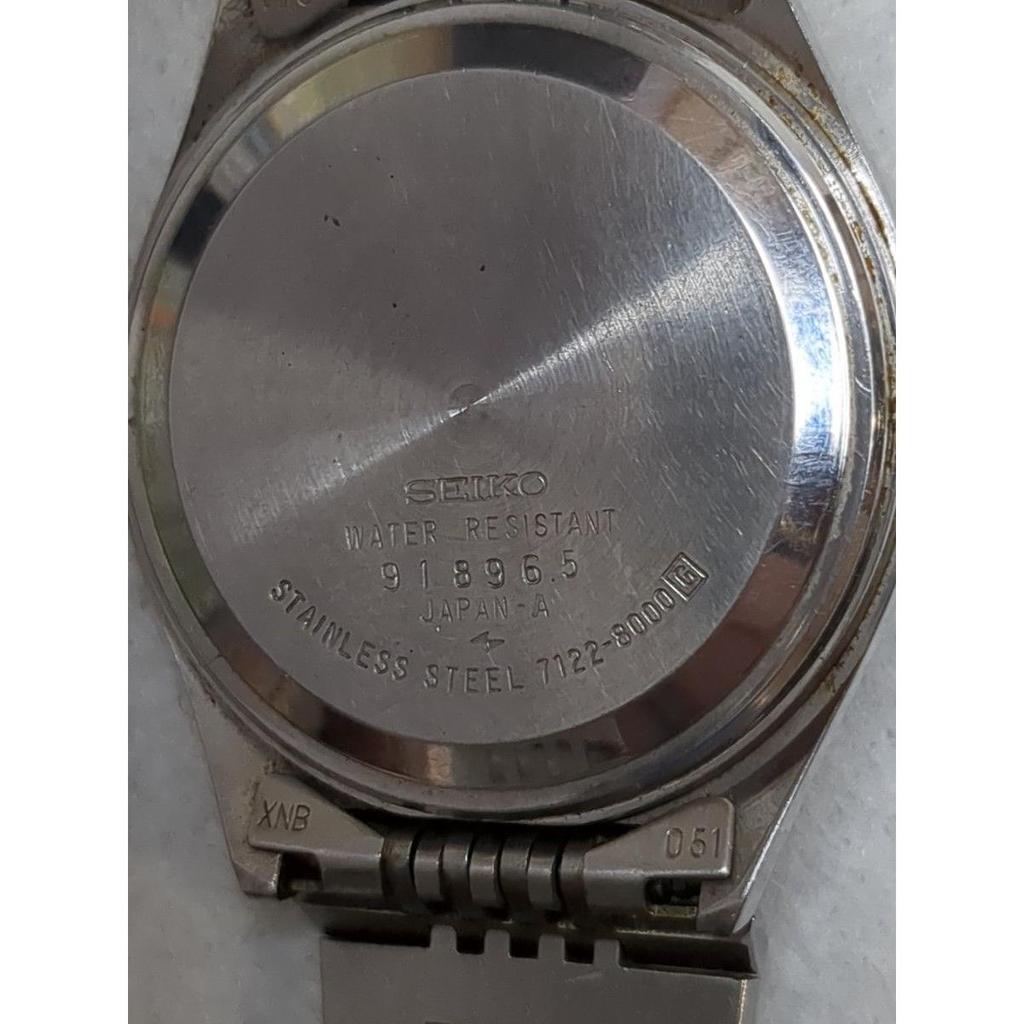 Used SEIKO TYPE II 7122-8000 Quartz Date Men's Watch Operating Item Dragon Head Operating Vintage