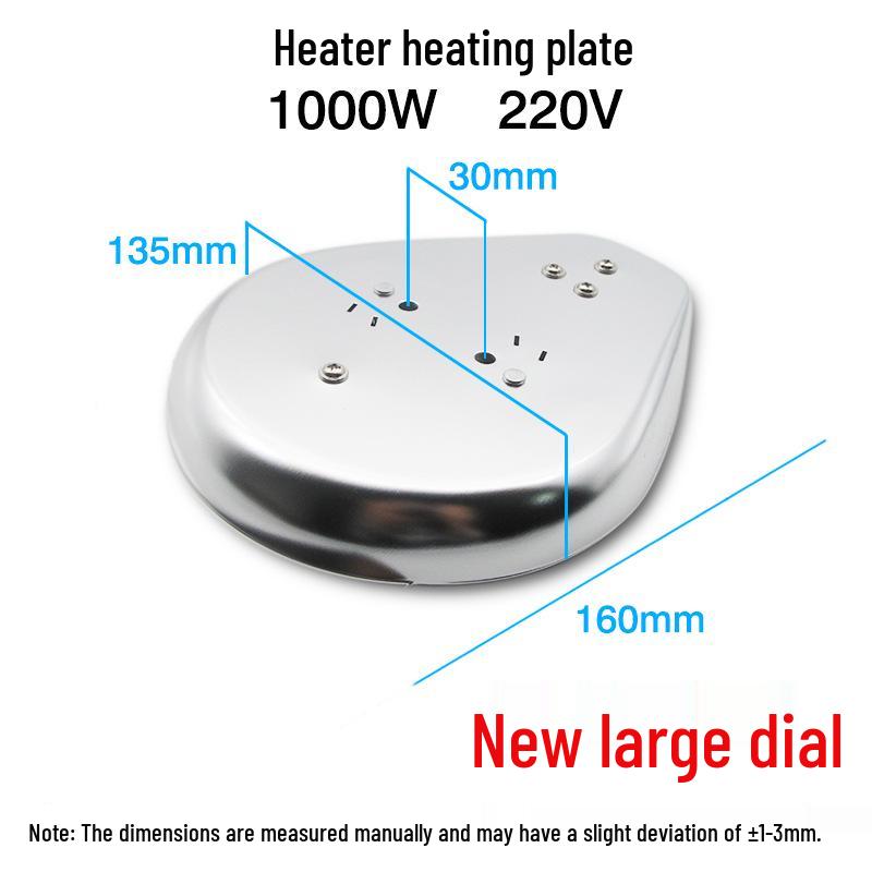 1000W Ceramic Heater Fan with U-shaped Nichrome Element