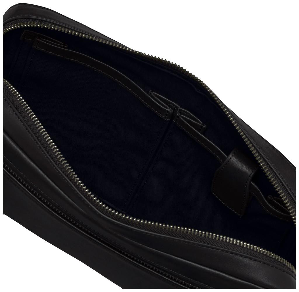 P.I.D. Water-Repellent Leather Body Bag PAZ104 Black
