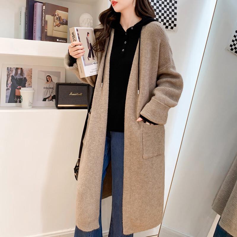 Mocana Vielseitiger Damen-Strickjacke mit langen Ärmeln