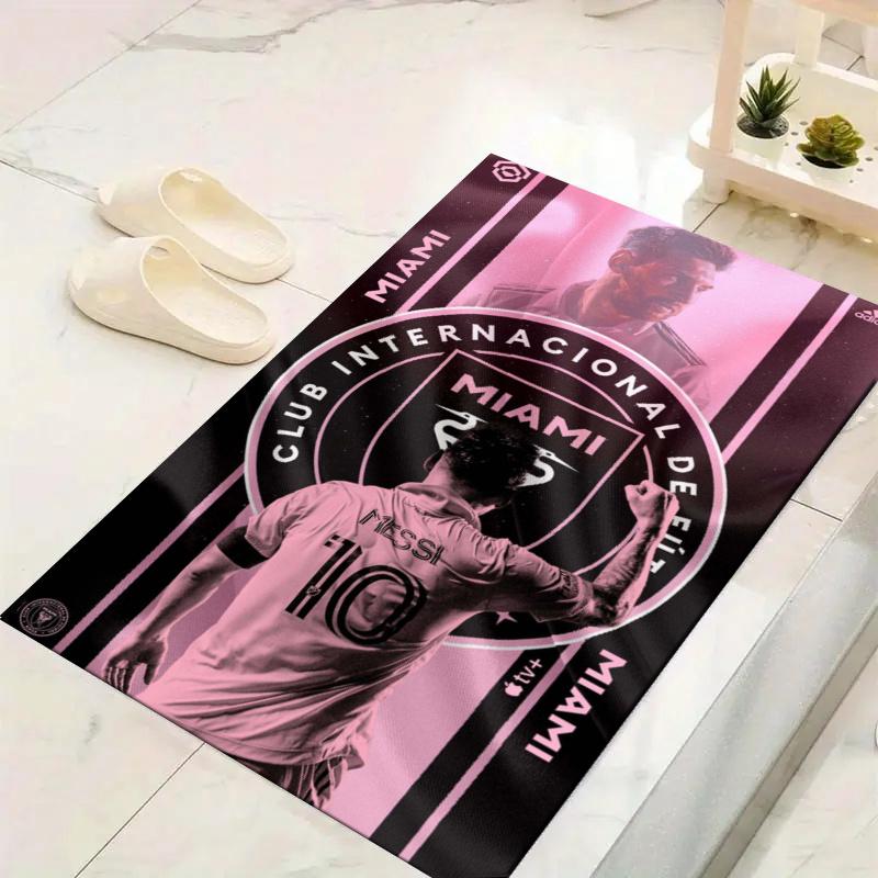 Messi Inter Miami Carpet Rug for Living Room Bedroom Home Sofa Decoration,Kids play Non-slip Floor Mat