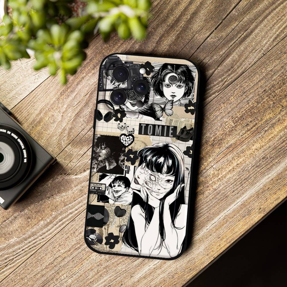 Anime Junji Ito Terror Horror Phone Case For IPhone 17 16 15 14 13 12 11 PRO MAX PLUS Mini TPU Soft To Skin-friendly Case