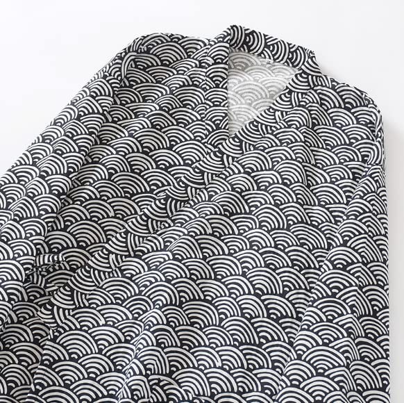 Japanese Front Soft To the Moisture Quick One With Loose After Commercial Use [ITODA] Bathrobe, Jinbei, Style, Nightgown, Opening, Yukata, Roomwear,