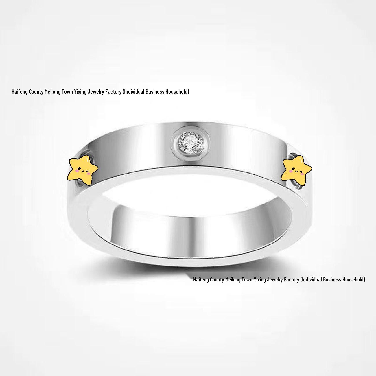 

Высококлассные парные кольца Cartier LOVE из титановой стали: Классический стиль интернет-знаменитости для мужчин и женщин, не выцветающий US Size 10