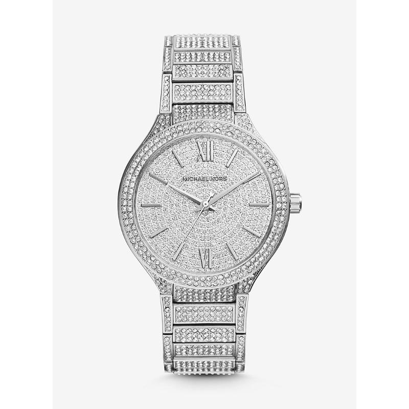 Часы Michael Kors Kerry с паве, серебристый тон, MK3359 серебряный