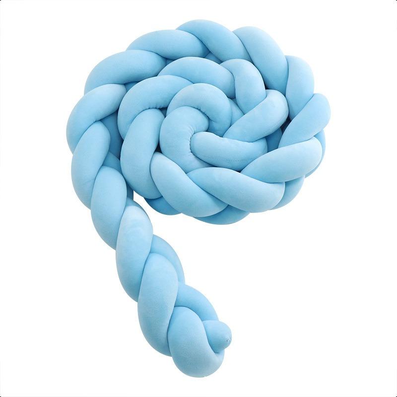 3 Stränge geknoteter geflochtener Streifen für Kinderzimmer, Mutter- und Säuglingsqualität, Krippenschutz, Antikollisionsstreifen, Sicherheitszaun