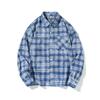 Casual Sports Men's Shirt New Plaid Fashion Long-sleeved American Retro Top