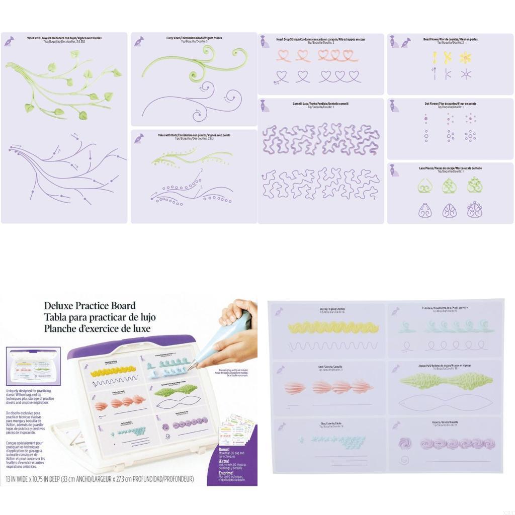 

13Pcs Cake Pipe Drawing Board Practical Templates Paper Practice Cardboards X3UC China Mainland