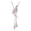 Autumn And Winter Tulip Clothes Sweater Chain Long Tree Flower Crystal Necklace Women'S Accessories