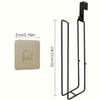 Black Self-Adhesive Toilet Paper Holder - No-Drill Wall Mount, Bathroom Storage with Towel Bar for Kitchen & Bathroom Organization