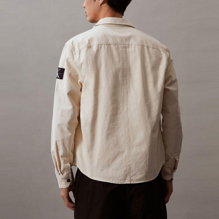 CALVIN KLEIN Shirt Men's Oat Milk ZM02741-ACI