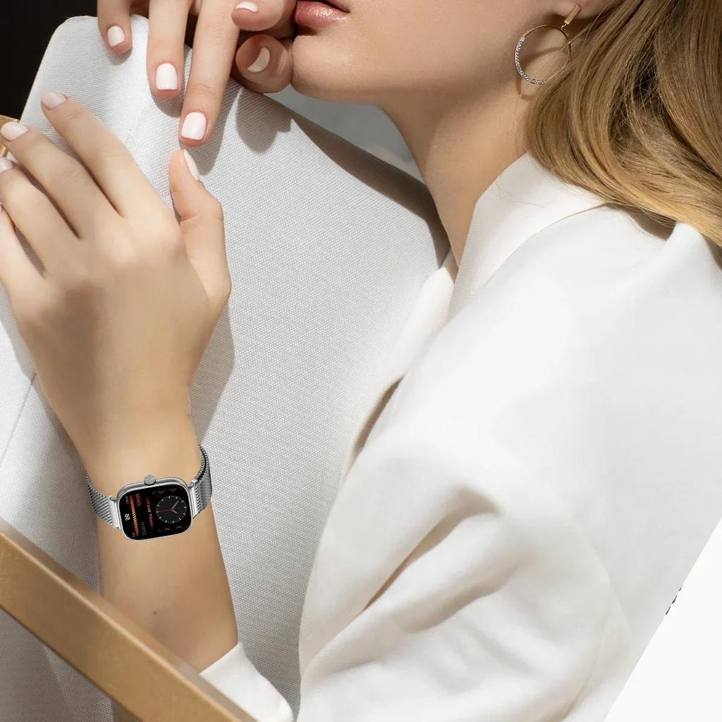 Milanese Loop Band For Redmi watch 5 4 Bracelet For Xiaomi Mi band 9pro/8pro Wristband Replacement Metal Strap Accessories