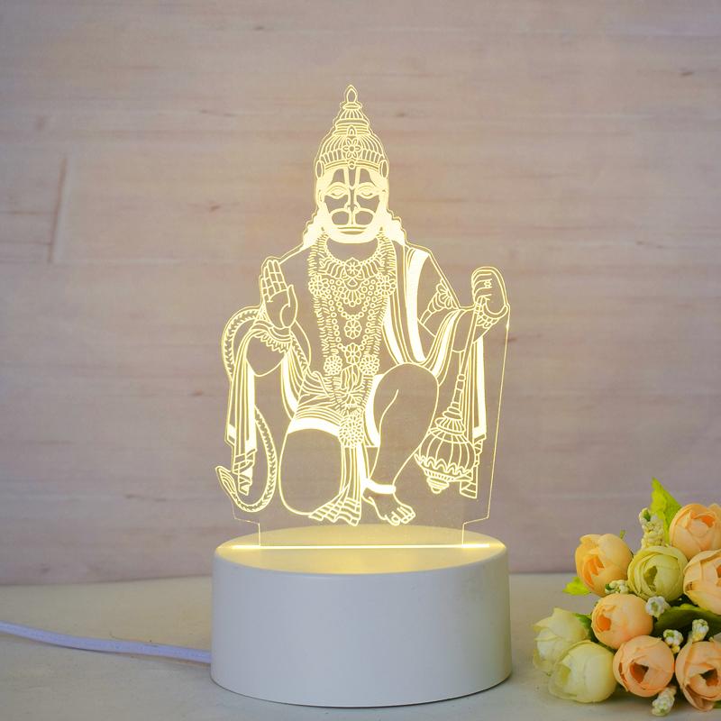 Customize Acrylic 3D Illusion LED Warm White Night Light for Living Room Kids Bedroom Decorative Lamp with USB Power
