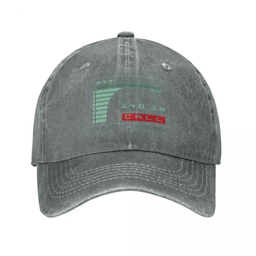 Metal Gear Solid Codec Screen Unisex Women Baseball Cap MGS Game Gaming Distressed Denim Hats Cap Outdoor Running Golf Snapback Hat