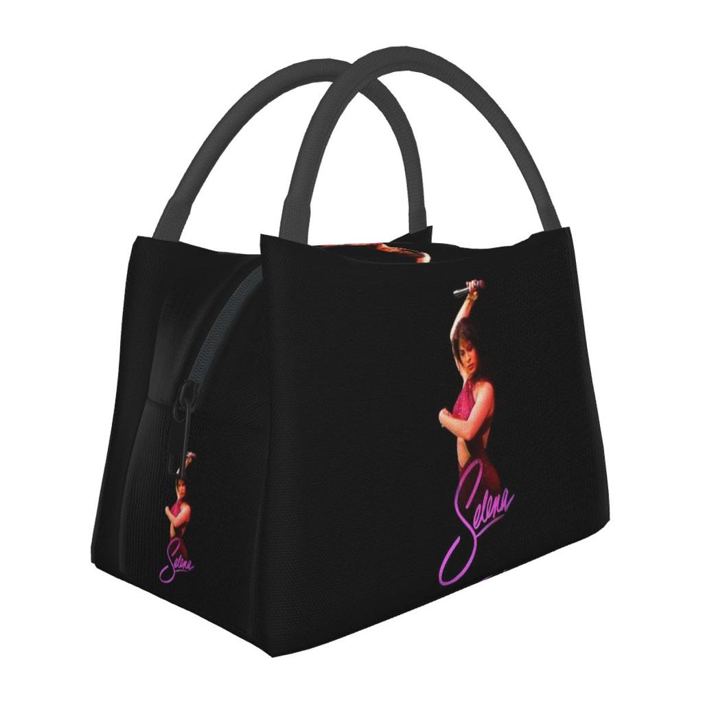 Popular Selena Quintanilla Singer Insulated Lunch Bag Picnic Storage Food Boxes Container Cooler Thermal Lunch Box Tote