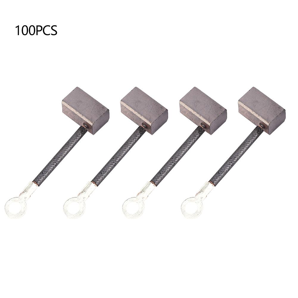100 Stück Kohlebürsten Ersatzkits Passend für 12V 24V 48V DC Öl Wasserpumpe Motor J435A 9x8x14.5mm