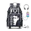 Football Printed Student Backpack Multifunctional Usb Interface Large Capacity Leisure Travel Backpack