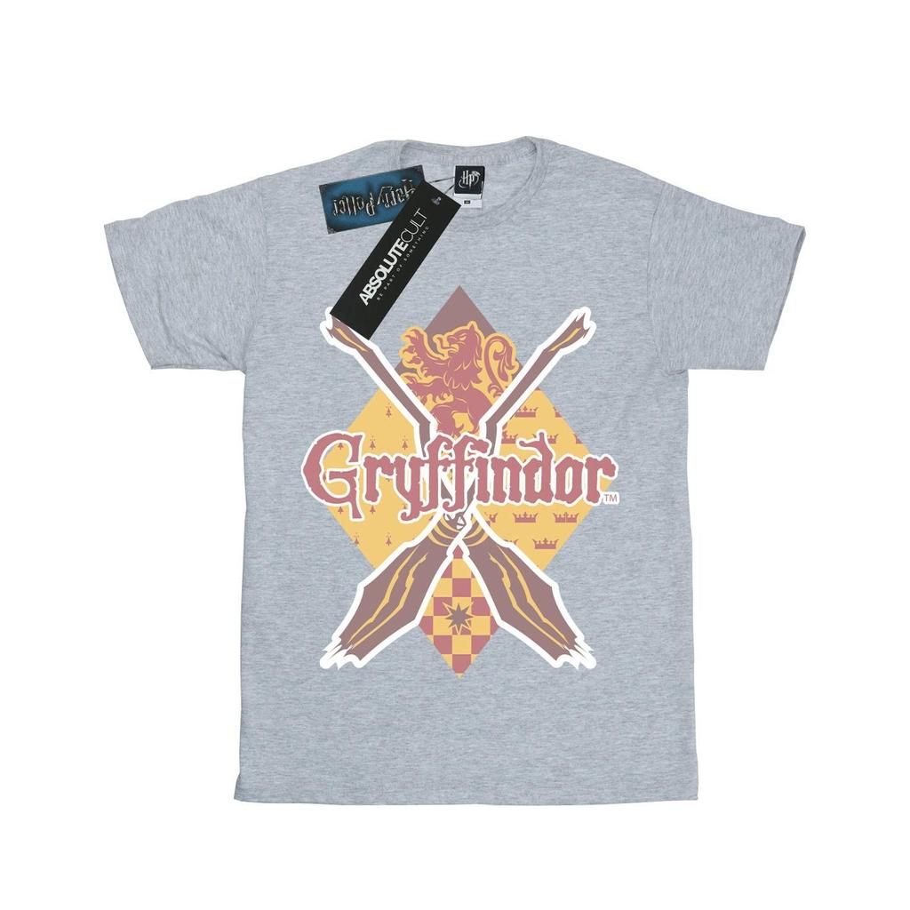 HARRY POTTER Girls Gryffindor Lozenge Cotton T-Shirt