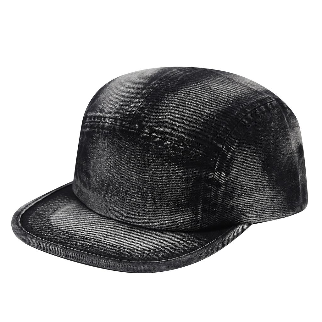 Retro tie-dye old washed flat-brimmed baseball cap men's and women's fashion versatile street trend sunshade cap