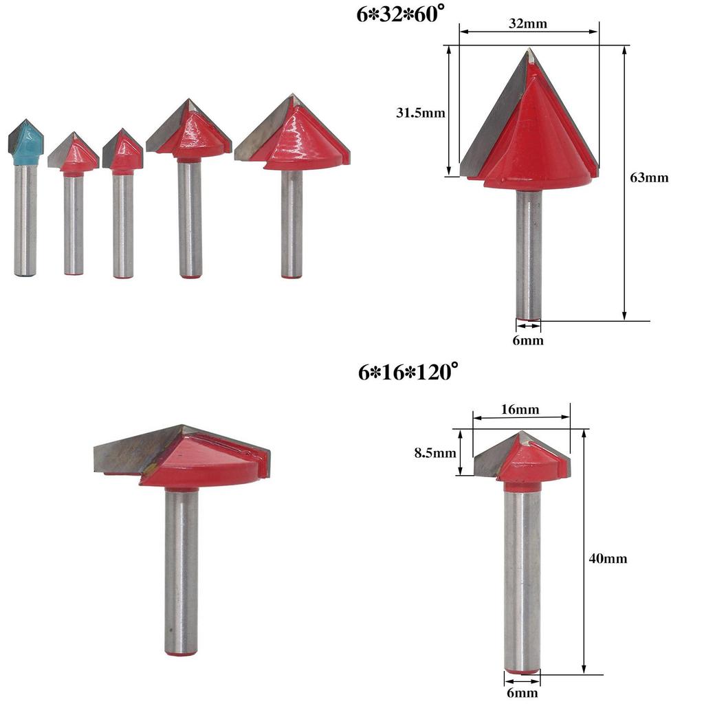 14 Inch Shank 150 Degree Cnc Carbide Alloy Milling Cutter For Precise 3d V Routing
