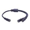 DC5521 Y Splitter Power Cable 5.5mmx2.1mm 1 Female to 2 Male  for LED Lights Power Extension Cable 30cm/11.81in