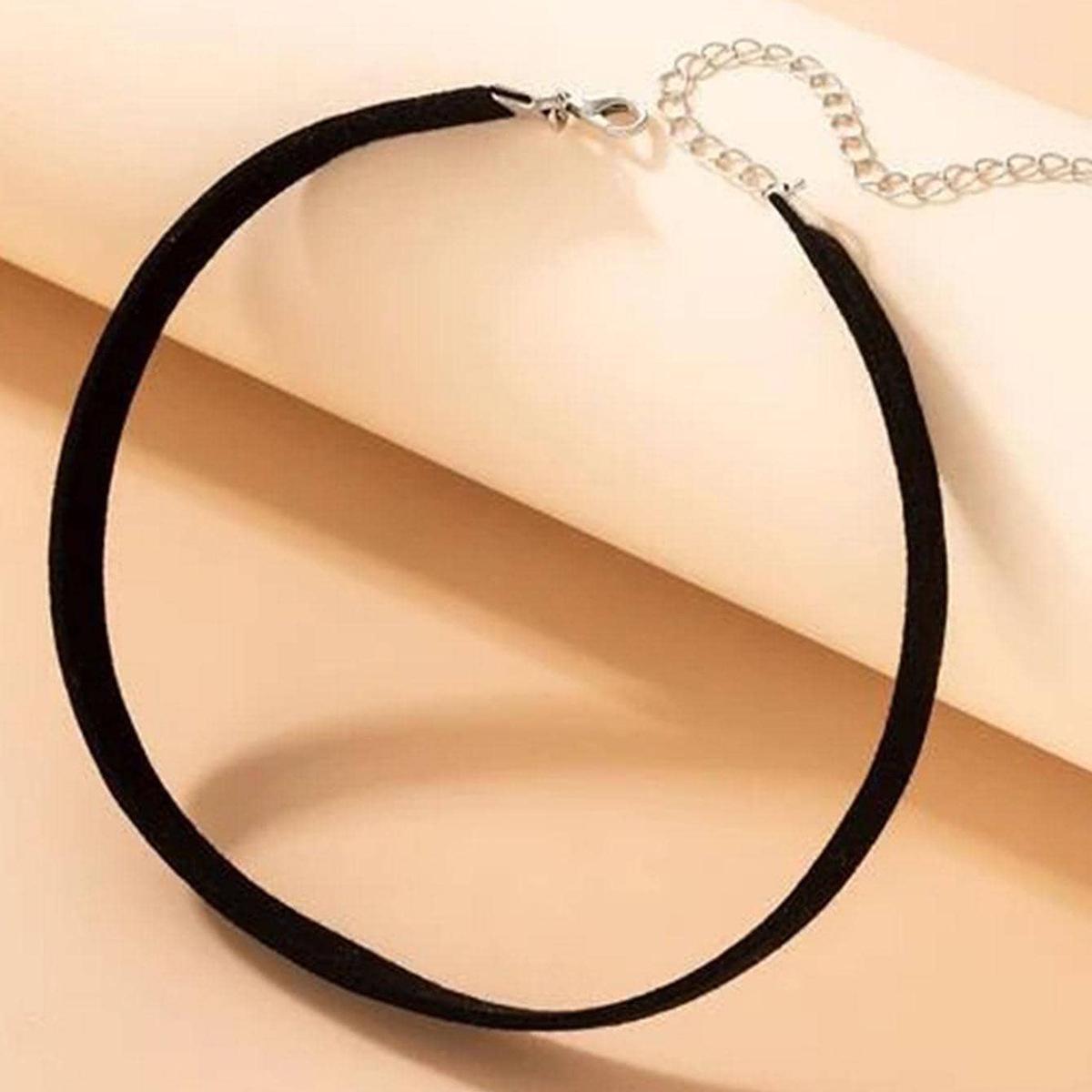 European & American Gothic Style Clavicle Chain Choker Necklace чёрный
