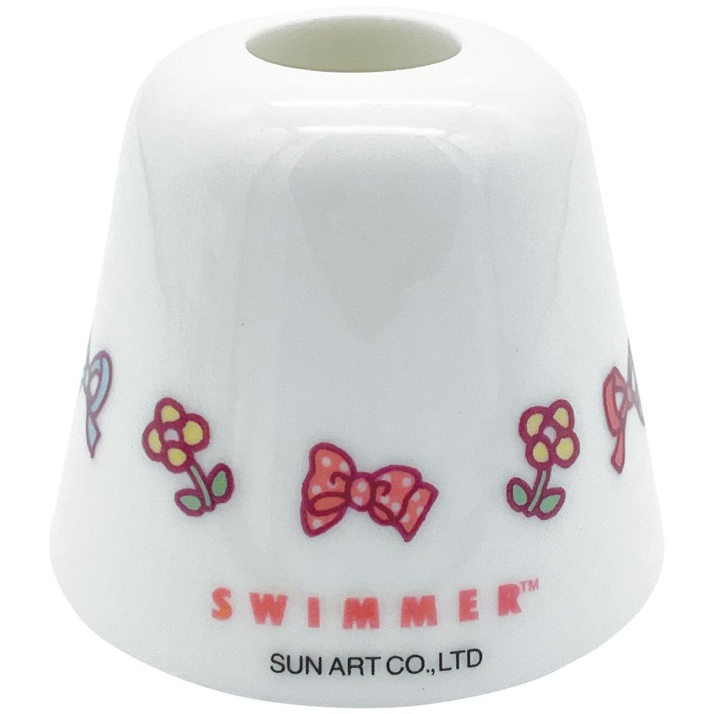 Sun Art Cammy Toothbrush 5x5cm Made in Perfect for Sanitary Perfect for Birthday Product Number "swimmer" Stand, Stain-Resistant Porcelain, Approx.