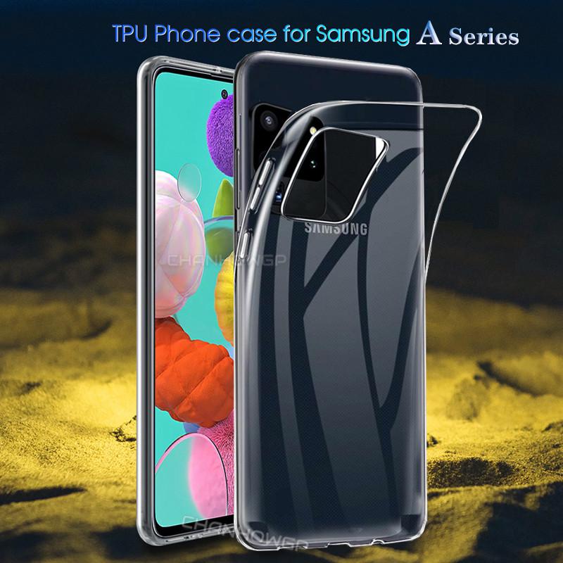 Transparent Clear Soft Case For Samsung Galaxy A51 A71 A81 A91 A30 A50 A70 A01 A11 A21 A41 A10 A20