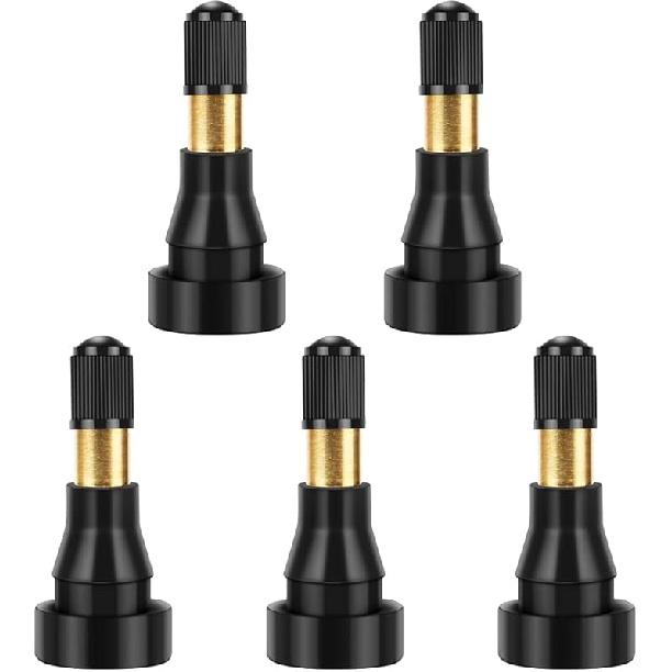 Riseuvo 5pcs TR600 High Pressure Tire Valve Stem - High-Pressure Tubeless Snap-in Valves Good for Larger or Heavy-Duty Vehicle