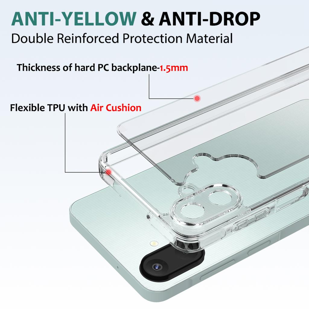 For Samsung Galaxy F07 4G/M07 4G/A07 5G/A07 4G Clear Phone Case TPU+Acrylic Shockproof Phone Back Cover