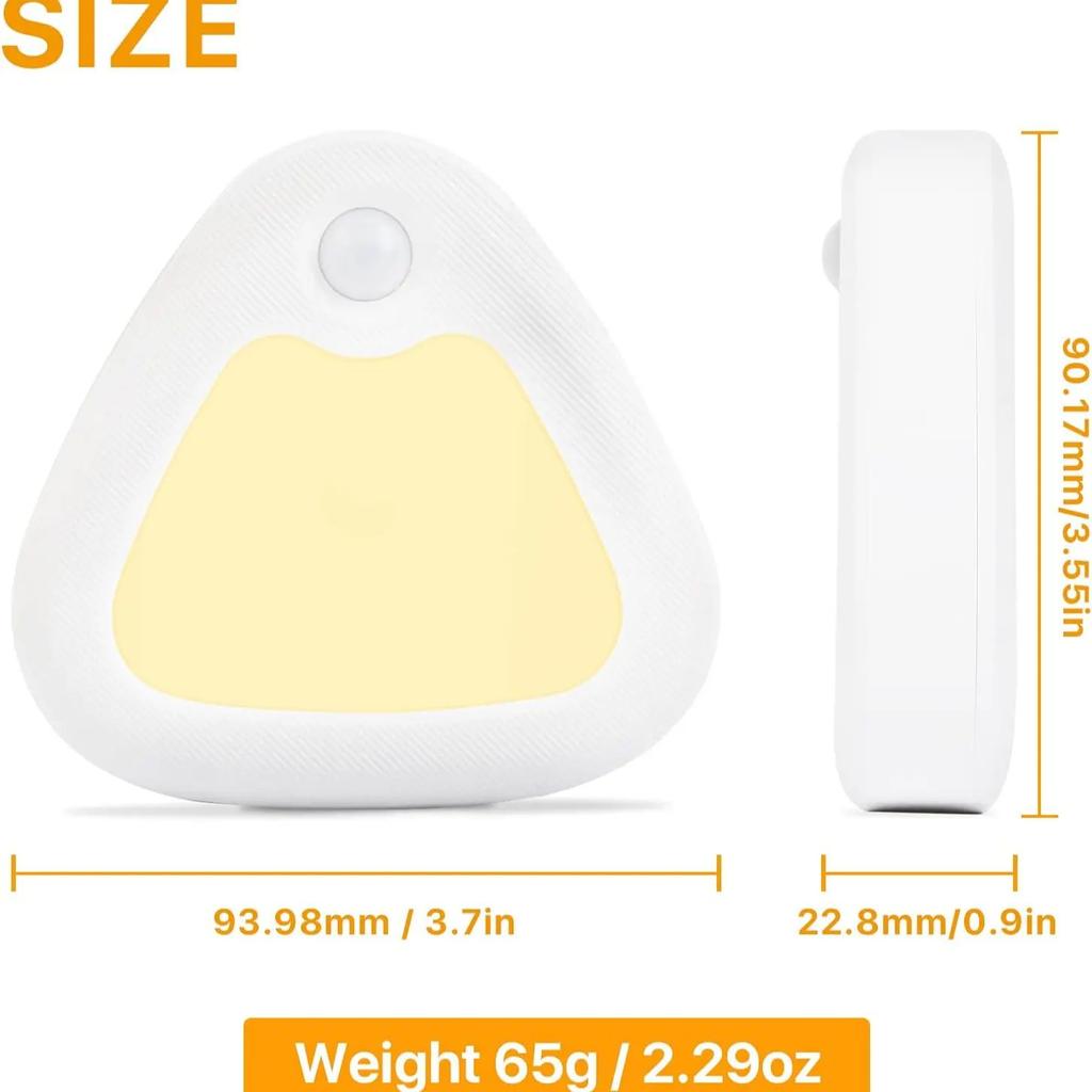LED Night Light Smart Wireless Motion Sensor Night Light For Kitchen Bedroom Detection Light Cabinet Staircase Backlight
