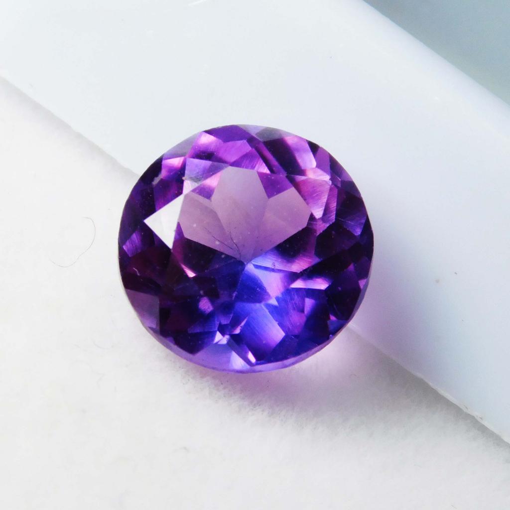 Natural 6.14 Ct Round Cut Purple Tanzanite   Rare Loose Gemstone