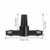 100PCS 4/7 Mm Tee Connector Leak-Proof Plastic Drip Irrigation Connector Black Easy To Install Garden Irrigation Fittings