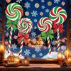 Christmas Static Cling Stickers for Living Room Bedroom Holiday Party Decorations